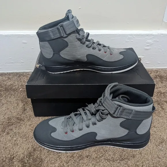 Jordan Men's Gray High-Top Sneakers
