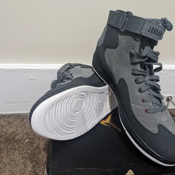 Jordan Men's Gray High-Top Sneakers