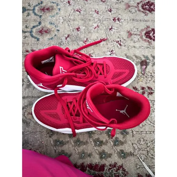 Jordan Men's Red White Jayson Tatum Gym Lace Up Basketball Shoes Size 10