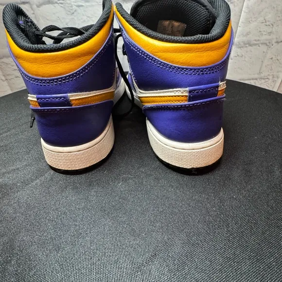 Jordan Orange and Purple Sneakers High-Top Style