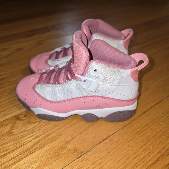 Jordan Pink High Top Sneakers Toddler Size 11C