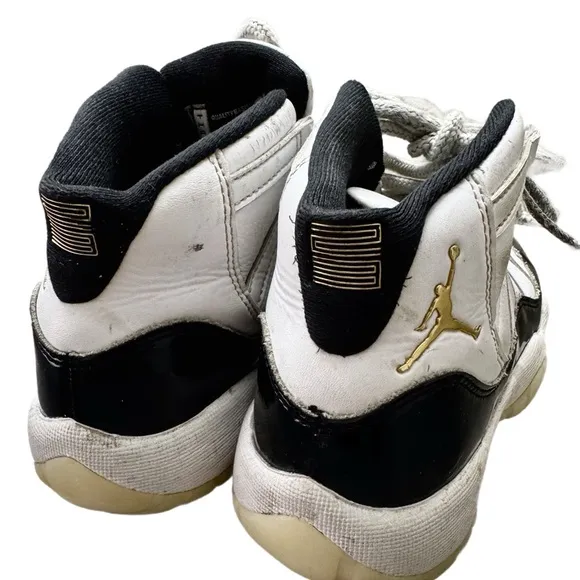 Jordan White and Black High-Top Sneakers