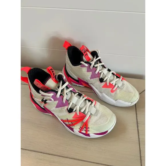 Jordan Why Not Zer.0 3 SE Youth Size 6 CN8107-101 Sail Spruce Aura Flash Crimson