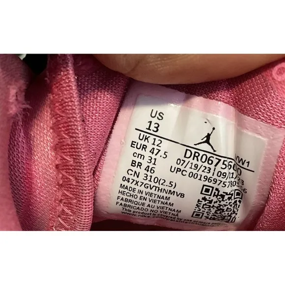 Jordan Zion 3 DR0675-600 Mens Sz 13 Pink Glow Pink Spell Mesh Basketball Shoes