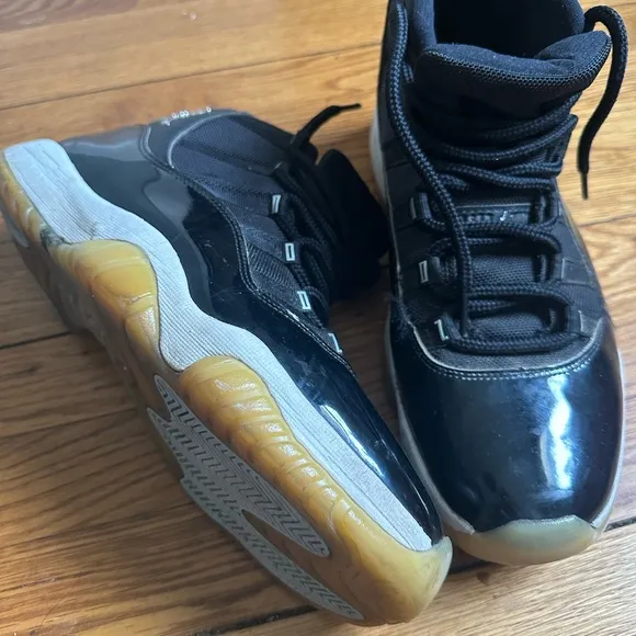 Jordan’s 11 Black High-Top Sneakers