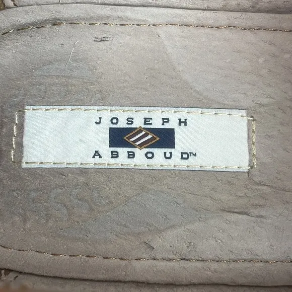 Joseph Abboud Tan Leather Clarence 9.5 Slip on Loafer