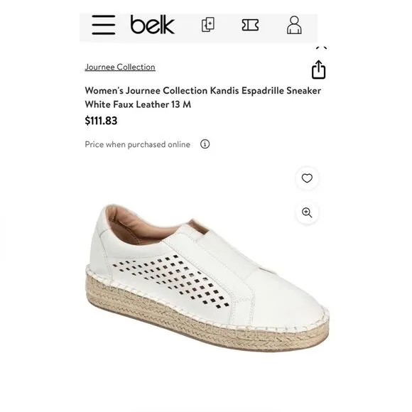 Journee Collection Kandis Espadrille Sneakers