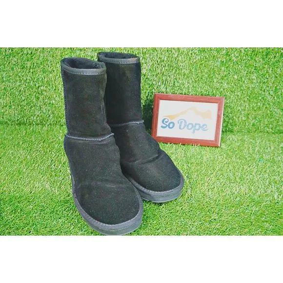 Jousen Milan AMY698 Black Round Toe Boots - Men's Size 11