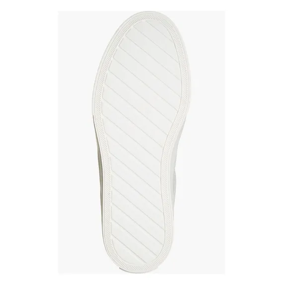 J/Slides NYC Metallic Silver Trim Platform Sneakers White Lace Women’s Size 10