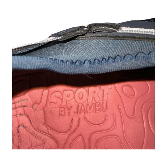Jsport By Jambu Tahoe Water Ready Sneaker Shoes Blue Pink Slip On Size 6.5