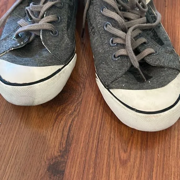 Juicy Couture y2k punk vintage gray high top sneakers 6.5