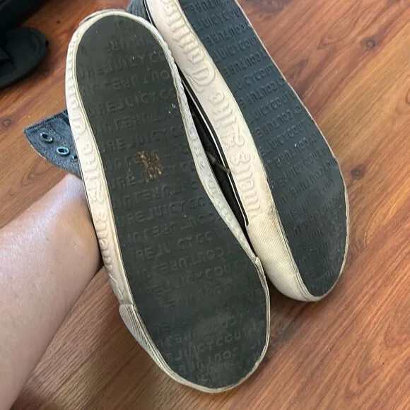 Juicy Couture y2k punk vintage gray high top sneakers 6.5