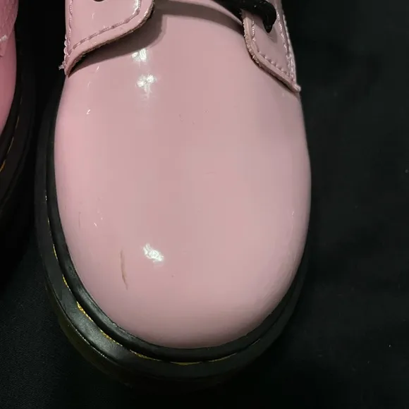 JUNIOR 1460 PATENT LEATHER LACE UP BOOTS
