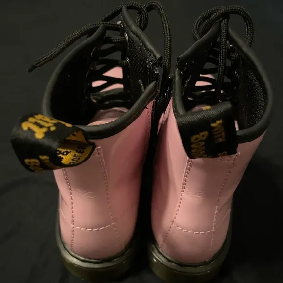JUNIOR 1460 PATENT LEATHER LACE UP BOOTS