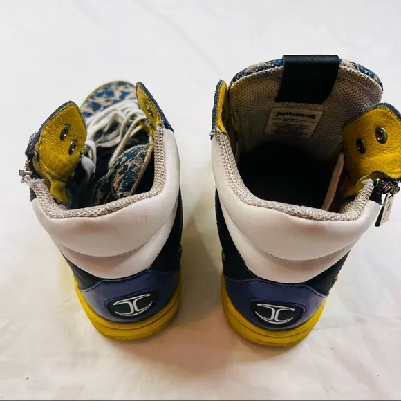 Just Cavalli By Roberto Cavalli Sport High Top Sneakers Pattern  Sz 9 L030922