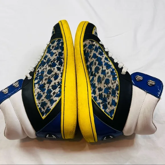 Just Cavalli By Roberto Cavalli Sport High Top Sneakers Pattern  Sz 9 L030922