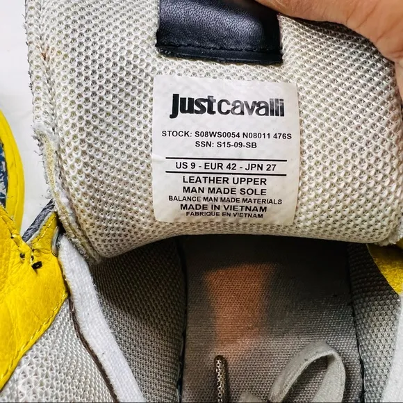 Just Cavalli By Roberto Cavalli Sport High Top Sneakers Pattern  Sz 9 L030922