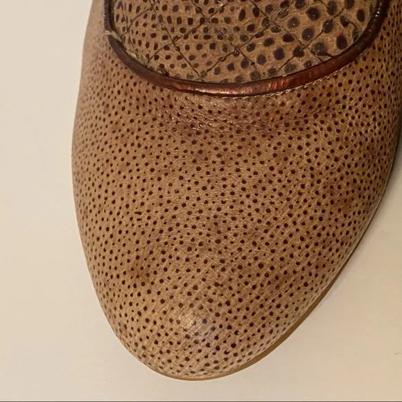 JUST CAVALLI SHOES ANKLE BOOTIES TAN BROWN LEATHER STILETTO HEEL ITALY 38 7.5