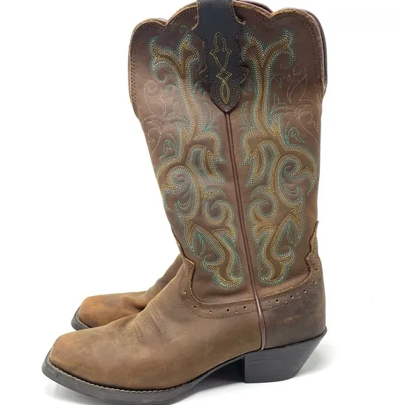 Justin Boots 12” Stampede Boot Brown Mens 7