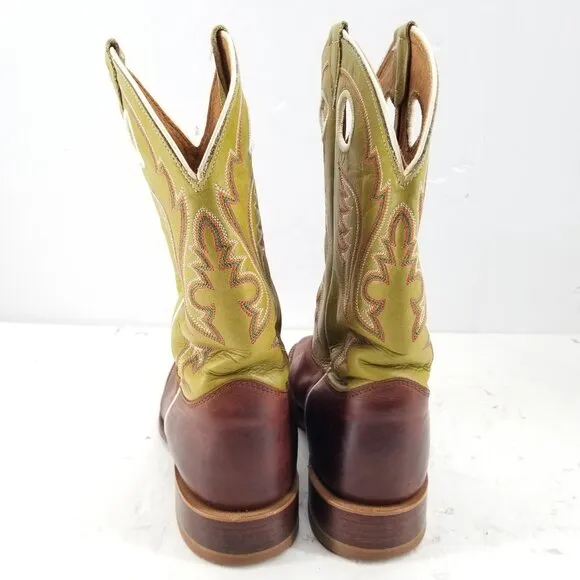 Justin Boots Austin 11 Inch Square Toe Pull On Cowboy  BR307 Mens 10 D