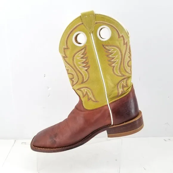 Justin Boots Austin 11 Inch Square Toe Pull On Cowboy  BR307 Mens 10 D