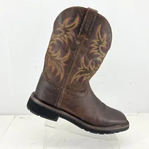 Justin Boots Men's  SE4681 Stampede Driller Square Toe Cowboy Soft Toe Sz 13D