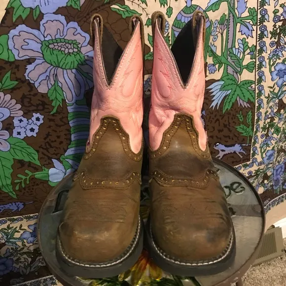 Justin Gypsy Bay Apache Steel Toe Work boot size 9
