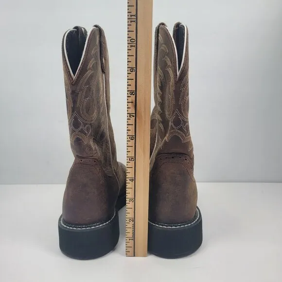 Justin Gypsy Women's Brown Leather Western Cowboy Boots L9909 US Size 9B
