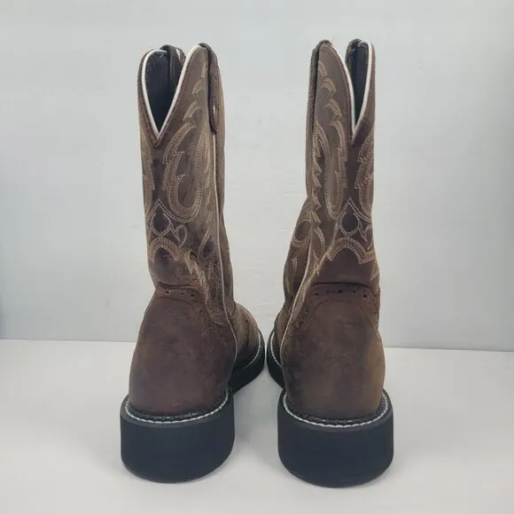 Justin Gypsy Women's Brown Leather Western Cowboy Boots L9909 US Size 9B