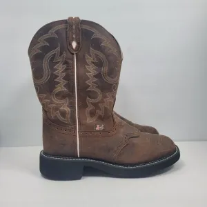 Justin Gypsy Women's Brown Leather Western Cowboy Boots L9909 US Size 9B