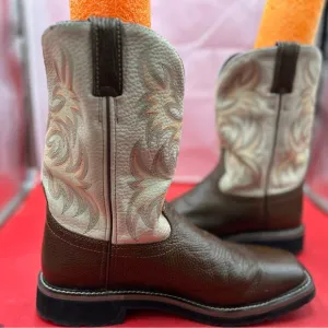 Justin men 10.5 stampede cowboy work boots