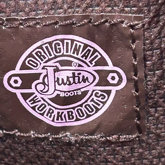 Justin men 10.5 stampede cowboy work boots