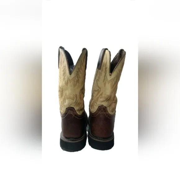 Justin WK4660 Superintendent Cowboy Western Leather Boots Men's Size 10.5 EE