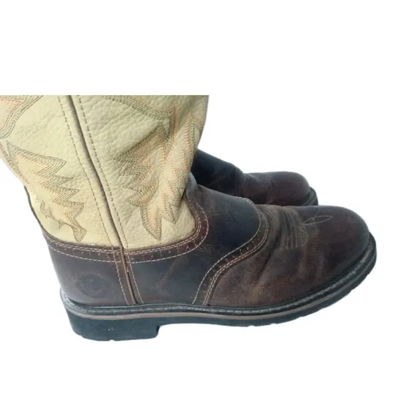Justin WK4660 Superintendent Cowboy Western Leather Boots Men's Size 10.5 EE