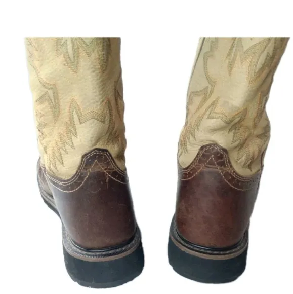 Justin WK4660 Superintendent Cowboy Western Leather Boots Men's Size 10.5 EE
