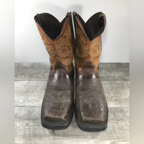 Justin WK4812 Switch Cowboy Western Leather Composite Toe Mens Boots Size 12 D