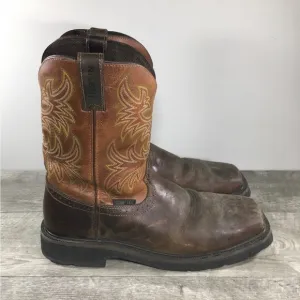 Justin WK4812 Switch Cowboy Western Leather Composite Toe Mens Boots Size 12 D