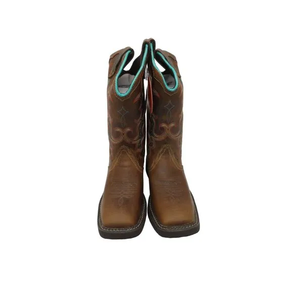 Justin Women's Raya Western Boots - Square Toe Tan Size 5.5B