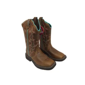Justin Women's Raya Western Boots - Square Toe Tan Size 5.5B