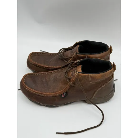 Justin Work Shoes Boots Lace Up Size US 9M