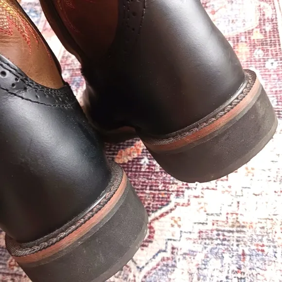 Justin Men's Driller Square Composite Toe Work Boots Leather Like New!