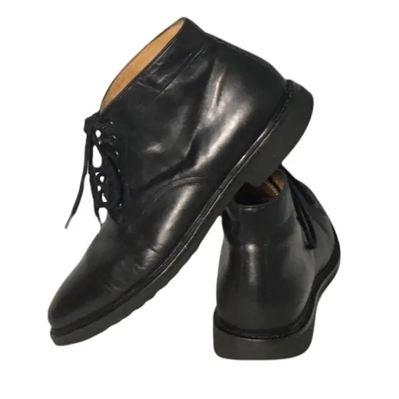 JWN John W. MSRamiro Leather Upper/Leather Lining ,Black Lace-up Ankle Bootie 11