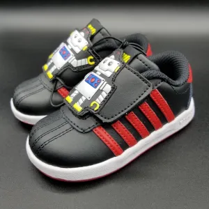 K-Swiss Toddler Boys Shoes Size 6C Black Red Robot Strap Slip On Sneakers New