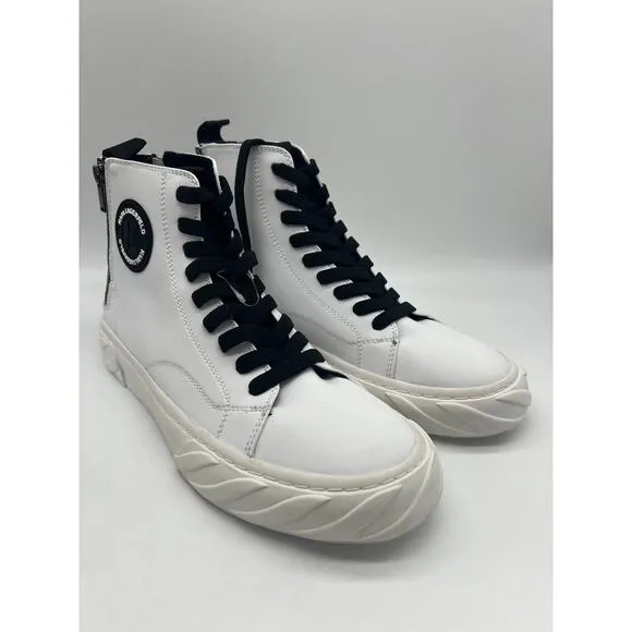 Karl Lagerfeld Men's Paris Sneakers High Top Heel Zip LF1S2108 Size 10M📦