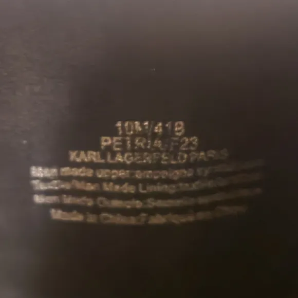 Karl Lagerfeld Paris Petria Ankle Boots Sz 10