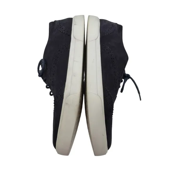 Kate Spade Blue Suede Catlyn Oxford Lace Up Sneakers Size 8 1/2 Women’s