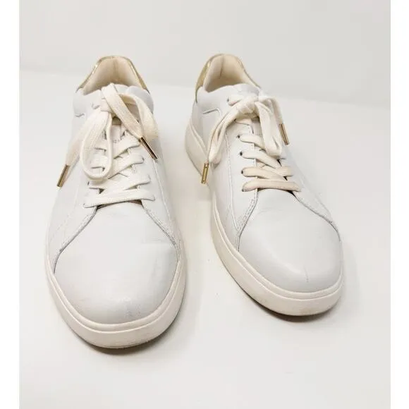 Kate Spade Lift Sneakers White Nappa Leather Lace Up Trainers US 11