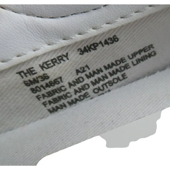 Katy Perry Shoes Womens 6 Sneaker Slip On Casual Cherry Sequin Kerry Flats White
