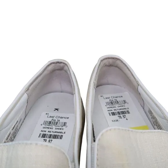 Katy Perry Shoes Womens 6 Sneaker Slip On Casual Cherry Sequin Kerry Flats White
