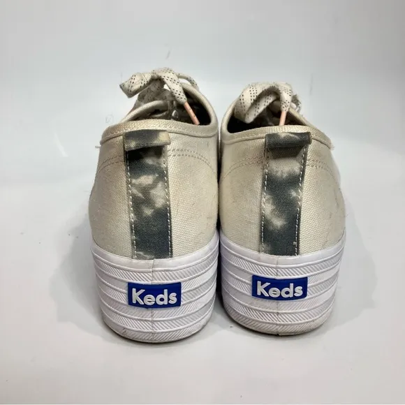 Keds Triple Up white canvas platform Sneakers size 8.5